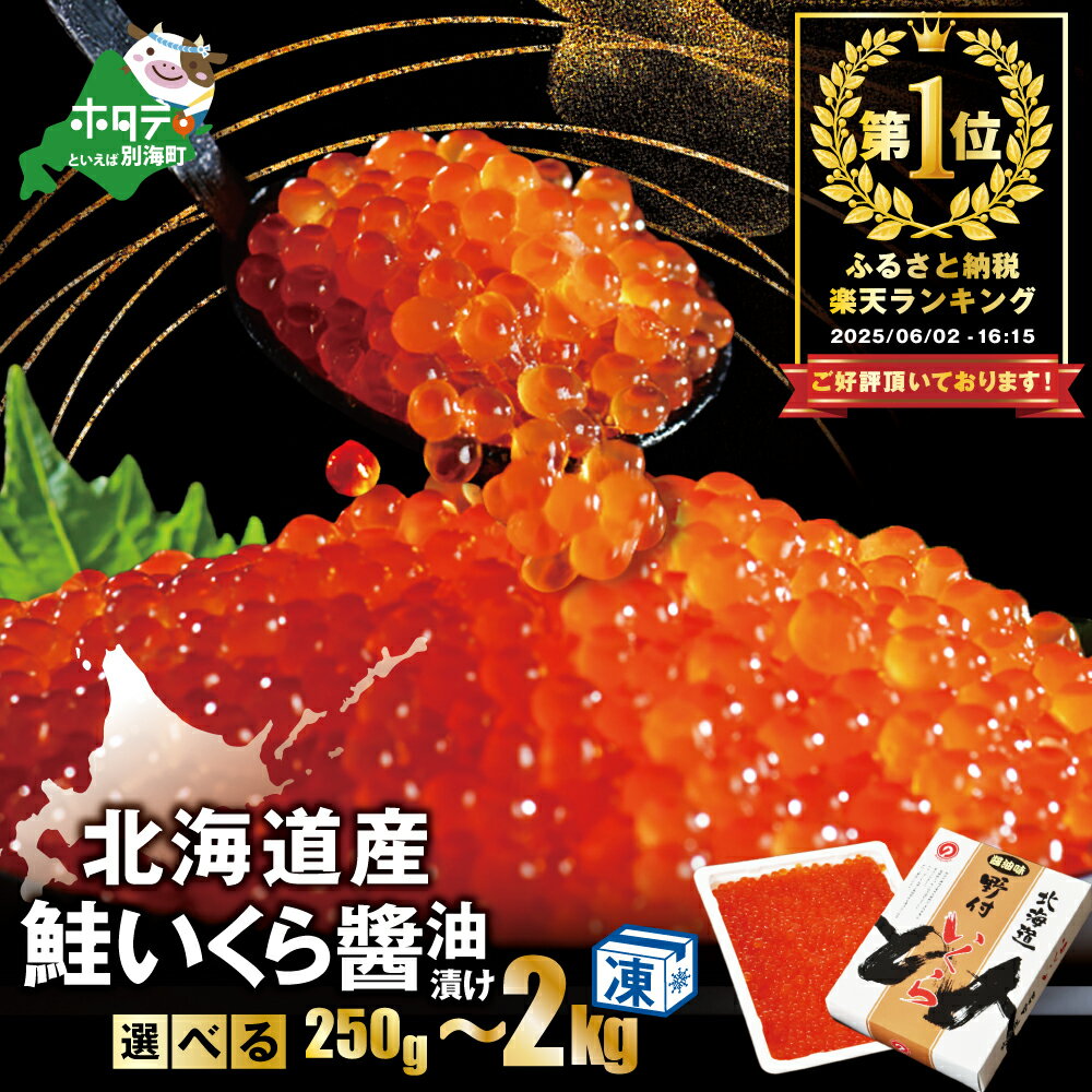 【ふるさと納税】総合1位 北海道産 新物 いくら 醤油漬け 【内容量が選べる】 250g～2kg （ ふるさと納税 いくら イクラ ふるさと納税 訳あり 北海道 鮭いくら ふるさと 鮭 いくら醤油 魚卵 海鮮 海鮮丼 ふるさと 訳あり 醤油漬 鮭 人気 ランキング 北海道 別海町 ）｜価格・送料・ポイント還元まとめ｜レビュー6779件