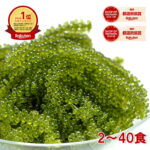 【楽天1位】 海ぶどう うみぶどう 2食～40食 食べ方 タレ 常温保存 お取り寄せ 海藻 無添加 送料無料 無着色 塩漬け特許技術 プチプチ 食べ切りパック 賞味期限長い おつまみ ご飯のお供 えつすい 常温 【動画あり】 【おつまみ・海鮮】｜価格・送料・ポイント還元まとめ｜レビュー470件