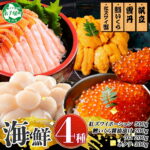 【ふるさと納税】 3626. 紅ズワイ蟹ポーション500g前後 うに100g×2 鱒いくら醤油漬け100g×2 ホタテ 300g 4種 セット かに カニ 蟹 ウニ 雲丹 鱒 イクラ ほたて 帆立 海鮮 海鮮丼 豪華 贅沢 人気 お取り寄せ グルメ キャンプ飯 バーベキュー BBQ 送料無料 北海道 弟子屈町｜価格・送料・ポイント還元まとめ