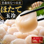 【ふるさと納税】青森県陸奥湾産ほたて貝柱　玉冷 選べる500g/1kg　刺身用　サイズ不揃い　訳あり【配送不可地域：沖縄及び離島】 ふるさと納税 ホタテ 帆立 ほたて 貝柱 魚介 魚介類 刺身 海鮮 海鮮丼 貝 生食用 青森県産 青森県むつ市｜価格・送料・ポイント還元まとめ｜レビュー5件