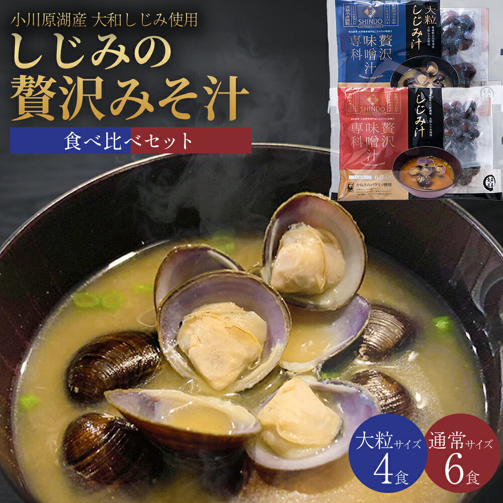 【ふるさと納税】しじみの贅沢みそ汁　2種食べ比べセット　計10袋　【02408-0055】# しじみ 大和しじみ 味噌汁 フリーズドライ 青森県 東北町 小川原湖 道の駅 おがわら湖 進藤水産｜価格・送料・ポイント還元まとめ
