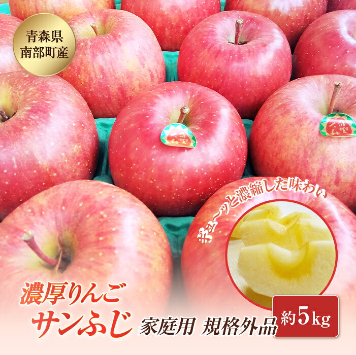 【ふるさと納税】 【訳あり】 青森県南部町産 濃厚りんご サンふじ （規格外品） 約5kg 【アグリーデザイン】 青森りんご リンゴ アップル 林檎 青森県 南部町 果物 くだもの フルーツ 家庭用 わけあり ワケアリ 規格外 3kg 以上 F21U-040｜価格・送料・ポイント還元まとめ｜レビュー18件