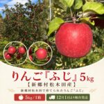 【ふるさと納税】りんご「ふじ」5kg【新郷村松木田産】 林檎　リンゴ　フジ　出荷開始時期：12月1日～1月31日｜価格・送料・ポイント還元まとめ