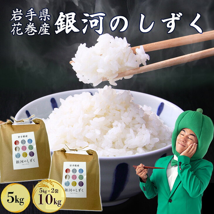 【ふるさと納税】花巻産 銀河のしずく 5kg 10kg ≪選べる内容量≫ 令和7年産 白米 岩手県 花巻市 精米 JA いわて 産直 母ちゃんはうすだぁすこ｜価格・送料・ポイント還元まとめ
