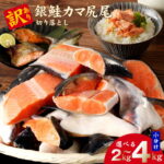 【ふるさと納税】訳あり 銀鮭 カマ 尻尾 切り落とし 2kg ～ 4kg 小分け 規格外 サイズ混在 鮭 サーモン あら 脂のり おかず お弁当 鮭カマのあら汁 塩焼き ご飯のお供 冷凍 簡単調理 時短 食品 魚 魚介類 海鮮 お取り寄せ 大阪府 泉佐野市 送料無料｜価格・送料・ポイント還元まとめ｜レビュー208件