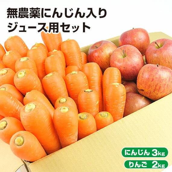 【クール便】 訳あり 無農薬にんじん 入り にんじんりんご ジュース用 野菜セット( にんじん 3kg ＋ りんご 2kg ) 無農薬人参 無農薬 人参 ニンジン 有機 有機人参 特別栽培 国産 規格外品 不揃い にんじんジュース 人参ジュース ニンジンジュース 詰め合わせ 生鮮 食品｜価格・送料・ポイント還元まとめ｜レビュー39件