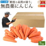 【クール便】 雑誌で紹介！ 訳あり 無農薬 人参 にんじん 7kg 7キロ 送料無料 無農薬人参 無農薬にんじん 無化学肥料栽培 洗い ニンジン 有機人参 有機 有機JAS認証 国産 規格外品 B品 ジュース用 不揃い 人参ジュース にんじんジュース 野菜 生鮮食品 糖度測定 鮮度保持袋｜価格・送料・ポイント還元まとめ｜レビュー57件