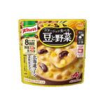クノール ポタージュで食べる豆と野菜 北海道コーン豆乳仕立て 1人前（180g）×1個 袋のまま立ててレンジでチンするだけ メール便4個まで1配送可　スープ【6213】｜価格・送料・ポイント還元まとめ