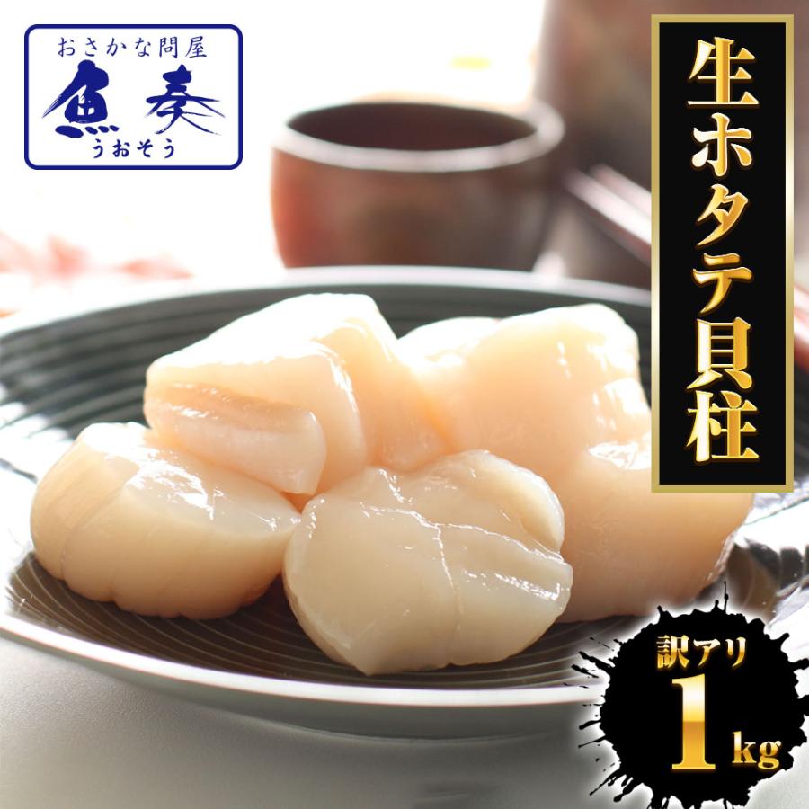 訳あり 生ほたて貝柱 1kg ホタテ 【北海道、沖縄は追加送料を997円加算いたます。】帆立 生食用 刺身用 お歳暮 ギフト 海鮮グルメ 北海道 母の日 父の日 敬老 中元 ギフト 生ホタテ ほたて貝柱 送料無料 2026｜価格・送料・ポイント還元まとめ｜レビュー340件