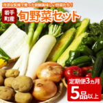 【ふるさと納税】岩手町産の旬野菜セット（5品以上）3ヶ月定期便 野菜 旬 やさい 新鮮 採れたて 詰合せ セット おまかせ 定期便 冷蔵 岩手県 岩手町｜価格・送料・ポイント還元まとめ