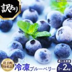 【ふるさと納税】【訳あり】冷凍ブルーベリー 1kg / 2kg 岩手町産 フルーツ 果物 くだもの おやつ スイーツ デザート ジャム スムージー ヨーグルト お菓子作り 朝食 食物繊維 手摘み 不揃い【選べる内容量】 冷凍 訳あり 業務用 岩手県 岩手町 岩手缶詰｜価格・送料・ポイント還元まとめ