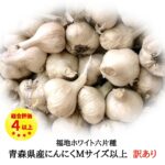 ＼ R8年産 新物 にんにく ／ 青森県産 訳あり 【 1kg or 2kg 】 Mサイズ以上 国産 無添加 送料無料 サイズ混合 多少の土・根あり 福地ホワイト六片種 青森県十和田市産 料理 令和8年産 1〜3日以内出荷（定休日を除く）｜価格・送料・ポイント還元まとめ｜レビュー192件